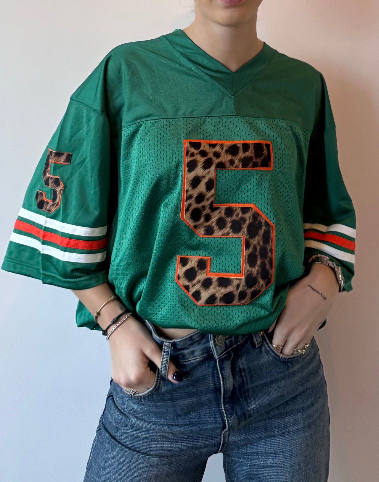 JERSEY leopard green