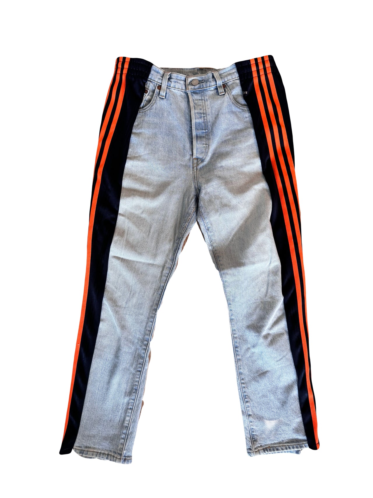 adidas jeans orange/blue